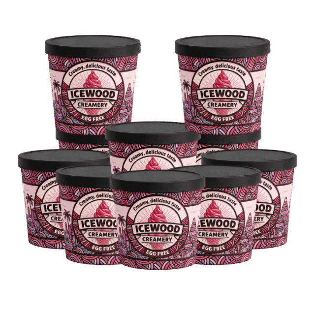 10 Bowls Strawberry Raspberry 150ml