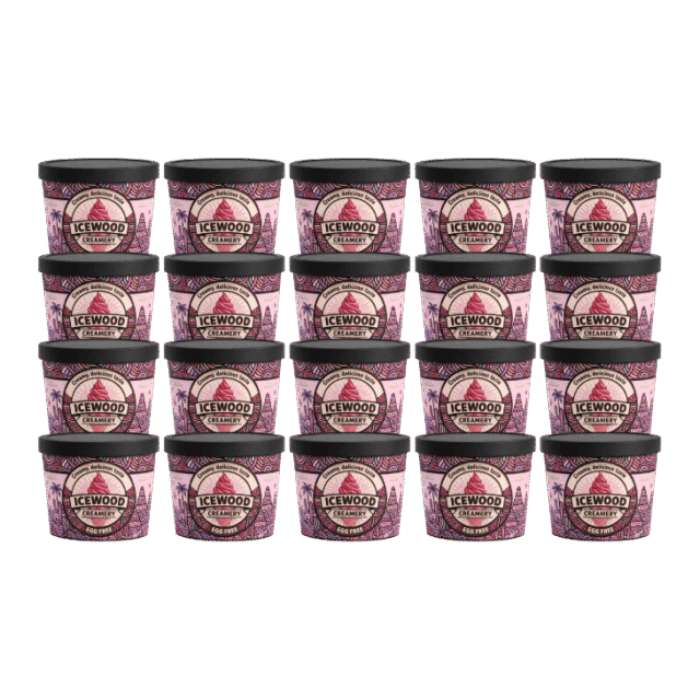 20 Bowls Strawberry Raspberry 500ml